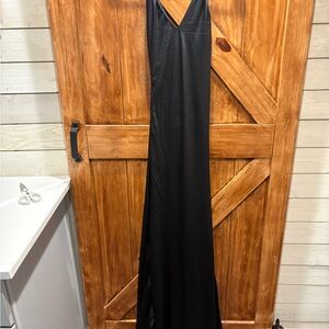 Commense Black Backless Dress XS NWT